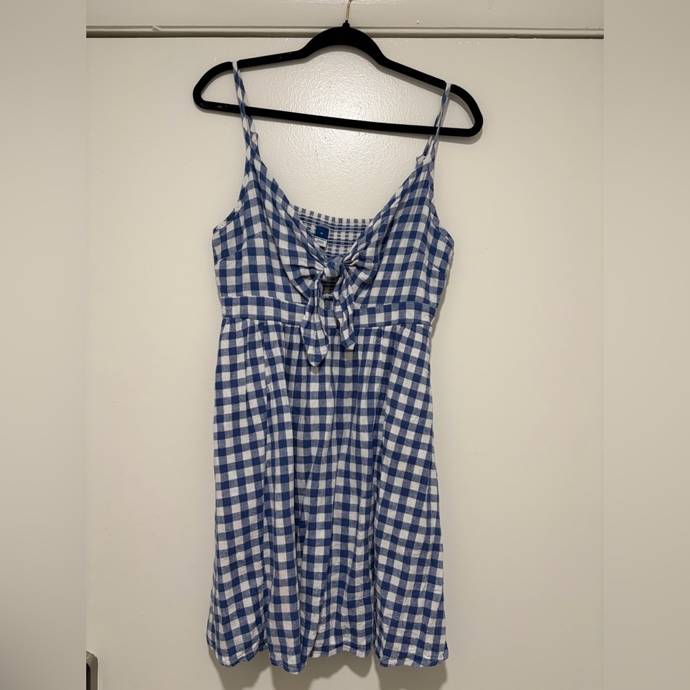 Old Navy Blue and White Checkered Dress